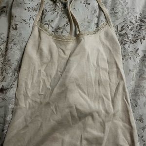 Brandy Melville white lace tank